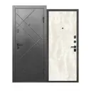Входная дверь Бриз Штамп МП правый 205x86см цвет букле графит/перламутр
