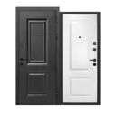 Входная дверь Бриз МП правый 205x86см цвет муар черный/белый клен