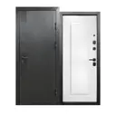 Входная дверь Бриз Штамп Классика МП правый 205x86см цвет букле графит/эмалит белый