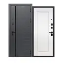 Входная дверь Бриз правый 205x96см цвет сатин графит/эмалит белый