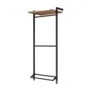 Гардероб Smart alum Токио 88.5x210x50 см цвет натуральное дерево, черный