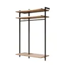 Гардероб Smart alum Сочи 88.5x210x50 см цвет натуральное дерево, черный