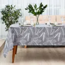 Скатерть на стол Этель Ease круглая 149x250 см цвет серый / серебристый