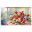 Постер Русская коллекция "Тюльпаны с черёмухой" 64x104 см