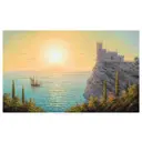 Постер Русская коллекция "Ласточкино гнездо" 64x104 см ГА-р5