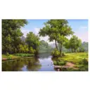 Постер Русская коллекция "Пейзаж с утками" 64x104 см