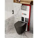 Комплект инсталляция и унитаз 3 в 1: инсталляция Enio Profi EN7050050 унитаз подвесной Enio Cento BL и кнопка хром Pulsante