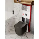 Комплект инсталляция и унитаз 3 в 1: инсталляция Enio Profi EN7050050 +Унитаз подвесной Enio Binario BL и кнопка хром Sfera