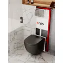 Комплект инсталляция и унитаз 3 в 1: инсталляция Enio Profi EN7050050 унитаз подвесной Enio Unico BL и кнопка хром Linea