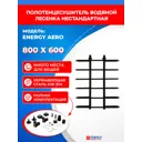 Полотенцесушитель водяной лесенка Energy aero 83x60 см универсальная подводка сталь цвет черный матовый
