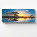 Картина на холсте Postermarket "Закат в Саванне" 115x45 см