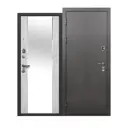Входная дверь Бриз 9см левый 205x86см цвет букле графит/бетон снежный с зеркалом