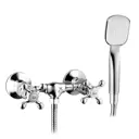 Смеситель для ванны POTATO P20329-2 с вентильными ручками цвет бронза