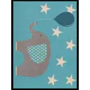 Ковер Agnella Funky Top Ele Blue прямой 133x180 см полипропилен