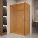 Душевой уголок Vincea Stella VSR-1ST прямоугольник 120x90 см золото профиль, эффект стекла прозрачный