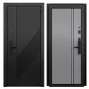 Входная дверь Torex Белла-6 правый 205x86см цвет черная шагрень/гриджио