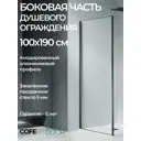 Душевая перегородка Good door Cofe КФ00020 100x190см черный профиль