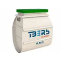 Септик Тверь Classic самотечный выброс воды 200л 350л/сутки белый