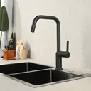 Смеситель кухонный Ина общая высота 34.2 см цвет черный матовый