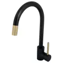 Смеситель для кухни Тос общая высота 37.3 см цвет черный