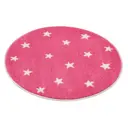 Ковер Agnella Funky Top Starf Pink Ø 80 см полипропилен