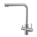 Смеситель для кухни Knotlor SS-08-LM поворотный излив 31.2 см цвет сатин