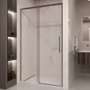 Душевая дверь Vincea Stella VDS-1ST110CLGM 110 профиль вороненая сталь стекло прозрачное