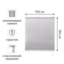 Жалюзи 100x160 см алюминий цвет серебро