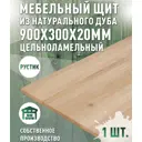 Мебельный щит Дом дерева 30x90x2 см дуб сорт AB