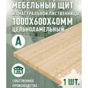 Мебельный щит Дом дерева 60x100x4 см лиственница сорт A
