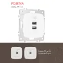 Розетка USB встраиваемая Arte milano 205.46-1.white цвет белый