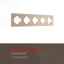 Рамка для розеток и выключателей Arte milano 502.11-5.shampan 5 постов цвет шампань