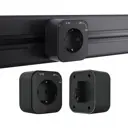 Розетка встраиваемая Arte milano Стандарт 380022TS/ES Black цвет черный