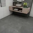 Керамогранит Duna Cemento Grafito 60x60 матовый цвет темно-серый 1.44 м²