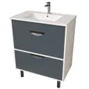 Тумба под раковину напольная Mixline Байкал 550385 74см цвет белый