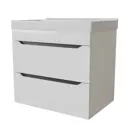 Тумба под раковину подвесная Mixline Лайн 553009 56.8см цвет белый