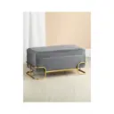 Банкетка Гласар 62x37x33 см цвет серый