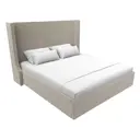 Кровать Ларго 180 Лига диванов 120730 200x140x211 см микровельвет цвет бежевый