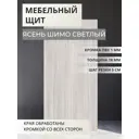 Мебельная панель ЛДСП Увадрев 450x1300x18 мм цвет ясень шимо светлый кромка ПВХ со всех сторон
