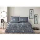 Комплект постельного белья Tac Saten сатин евро наволочки 50 x 70- 2 шт цвет антрацит