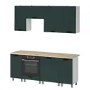 Кухня Аленушка Аленушка 00-00285330 200x82x60 см МДФ цвет зеленый