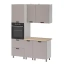 Кухня Аленушка Аленушка Н00240223 160x240x60 см МДФ цвет капучино