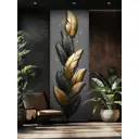 Фотообои флизелиновые 3D Verol Перья барельеф темный с золотом 442-ФФО-06003, 283x100 см