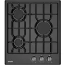 Газовая варочная панель Simfer H45V30B025 45 см 3 конфорки цвет Черный