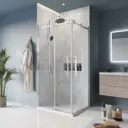 Душевой уголок Belbagno MARINO-AH-2-100/80-C-CR прямоугольная 100x80см хромированный профиль эффект стекла прозрачный