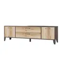 Тумба под телевизор Тэкс Парус-13 180.2х53х40 см ЛДСП цвет дуб делано/венге