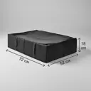 Короб для хранения с крышкой 72x18x52 см полиэстер цвет черный