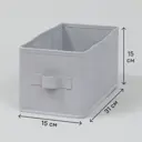 Короб-органайзер KONSENSA 15x31x15 см спанбонд цвет графитовый