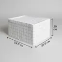 Коробка для хранения с крышкой KONSENSA 54.5x38.5x29 см полиэстер цвет разноцветный