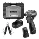 Дрель-шуруповерт аккумуляторная ударная бесщеточная Stavr SID 16BL-160V-2K, 18 В Li-Ion 2x2 Ач